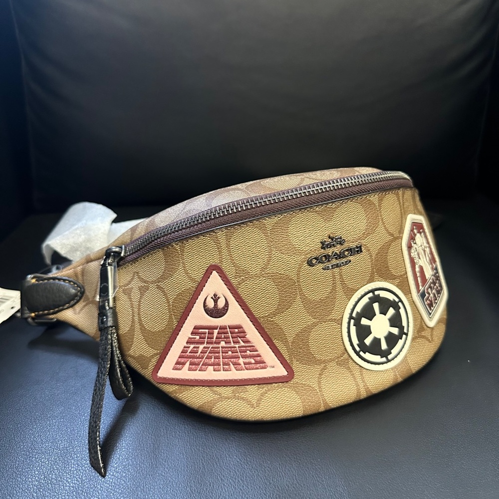 NWT! RARE! Coach X StarWars Waist Bag Mens pouch F88013 Signature Canvas Zipper - Picture 2 of 9